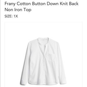 CALVIN KLEIN
Button Down Non Iron Top
1X | White
